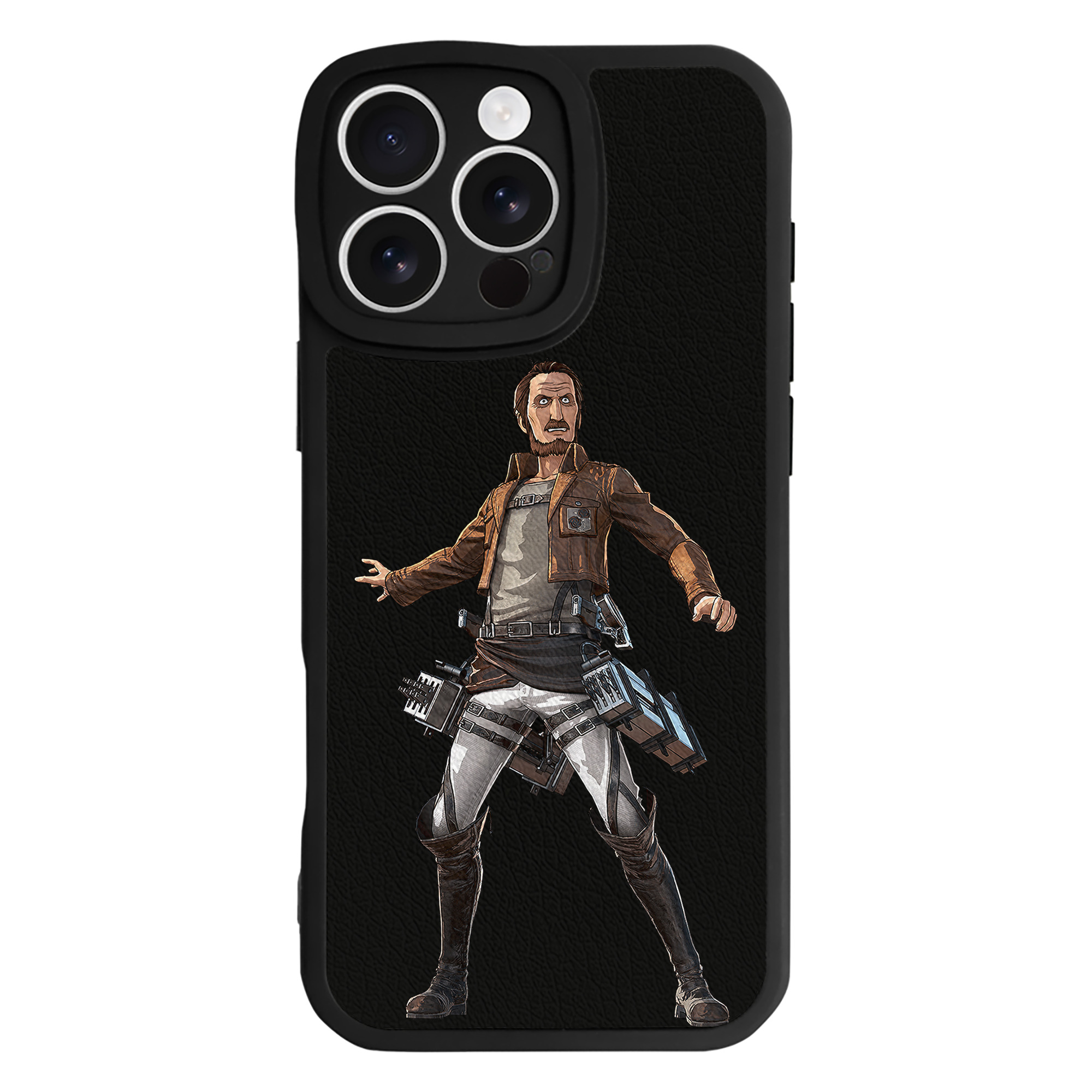 （画像用） 進撃の巨人 Attack on Titan 【iPhone 16シリーズ対応】シリコンスマホケース（レザー調） 材質：シリコン